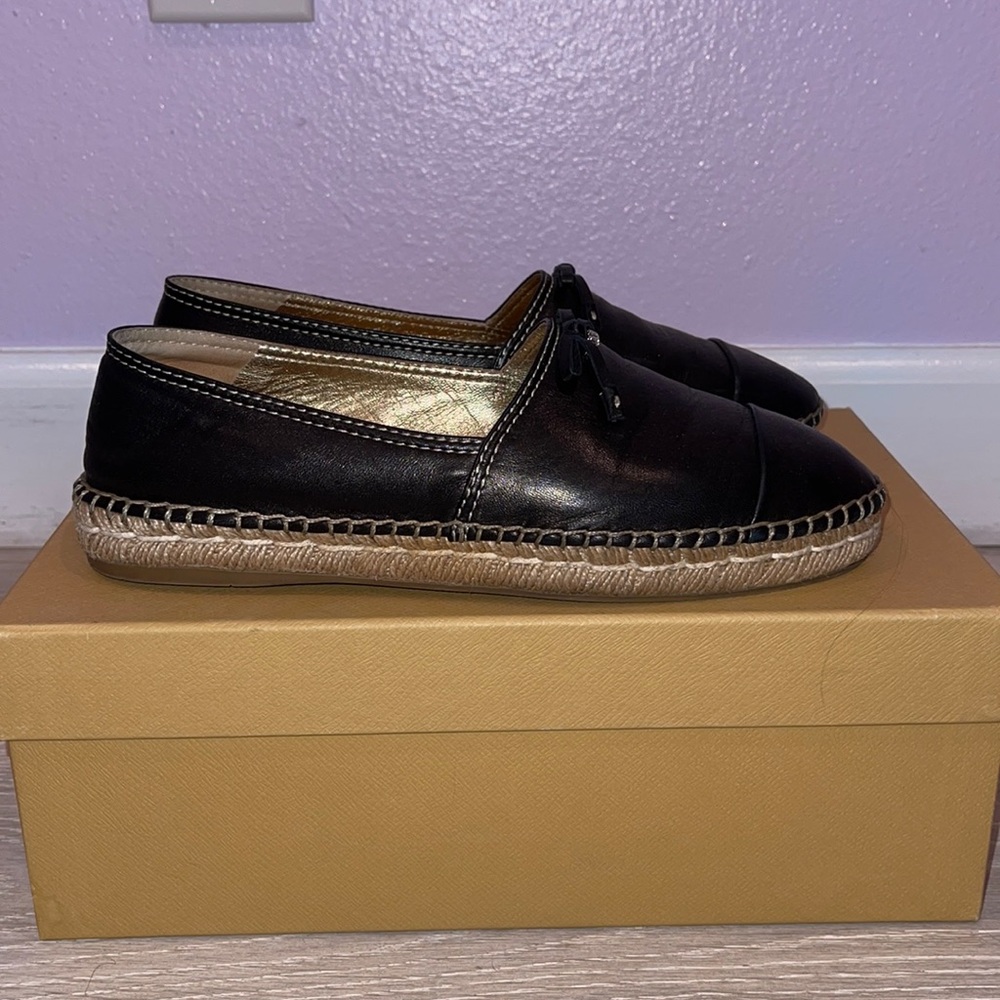 Authentic Prada Leather Espadrilles - image 3